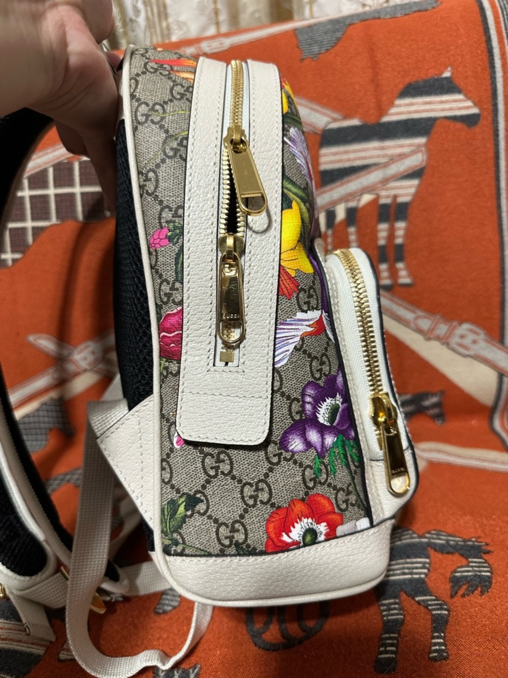 GUCCI ❤️🌟FLORAL GG SUPREME OPHIDIA BACKPACK⭐️ - Picture 4 of 13